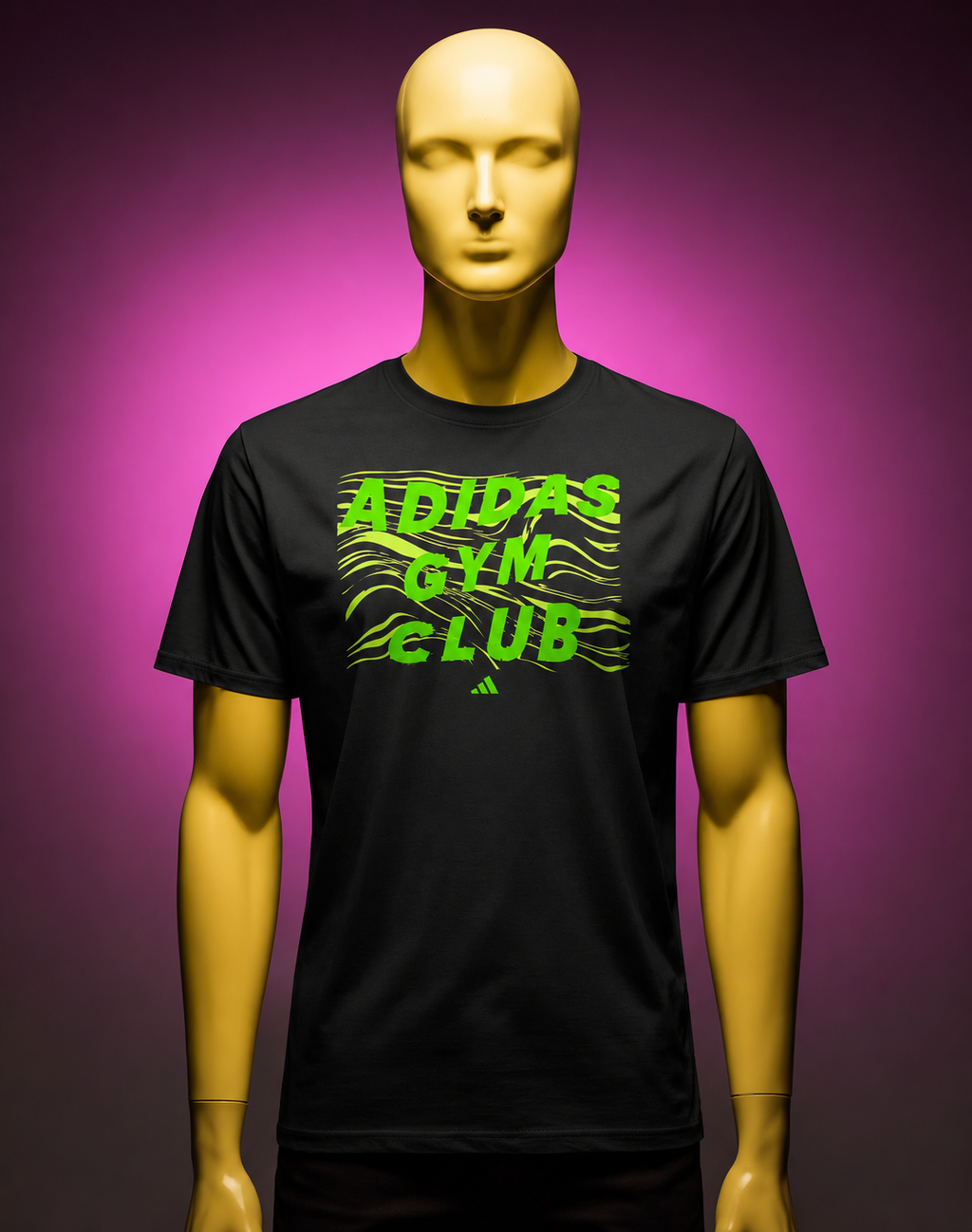 Adidas gym club graphic training tee